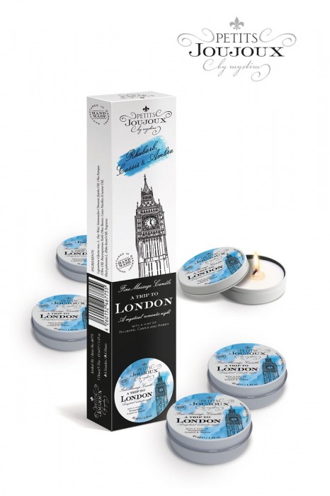 Набор из 5 свечей Petits Joujoux London с ароматом ревеня, амбры и чёрной смородины - MyStim - купить с доставкой в Тамбове