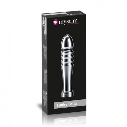 Ребристый фаллоимитатор для электростимуляции Funky Fella Rill Dildo - 13 см. - MyStim - купить с доставкой в Тамбове