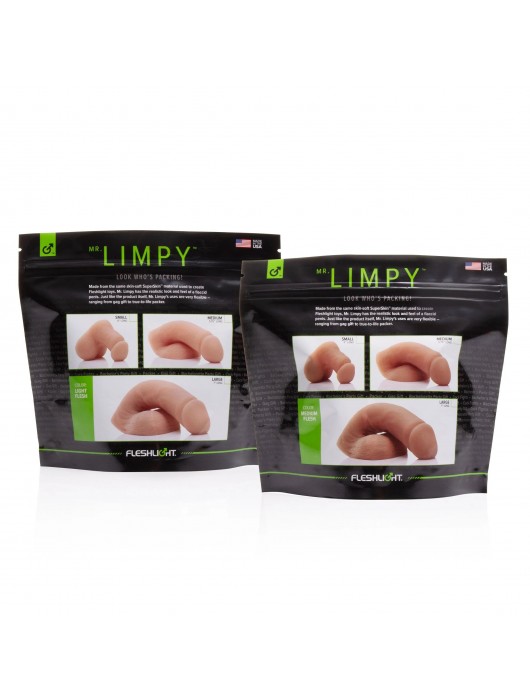 Мягкий имитатор пениса Fleshton Limpy среднего размера - 17 см. - Fleshlight - купить с доставкой в Тамбове
