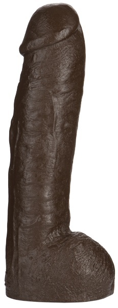 Большая насадка для трусиков Vac-U-Lock Realistic Hung - 31,7 см. - Doc Johnson - купить с доставкой в Тамбове