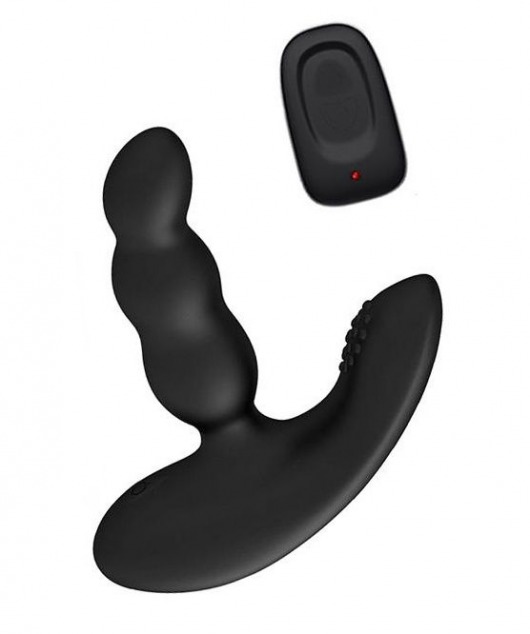 Черный силиконовый стимулятор простаты Levett Nitoc с пультом ДУ - Levett - в Тамбове купить с доставкой