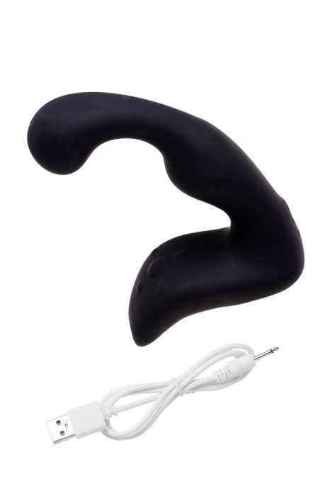Чёрный изогнутый вибростимулятор простаты Erotist - Erotist Adult Toys - в Тамбове купить с доставкой