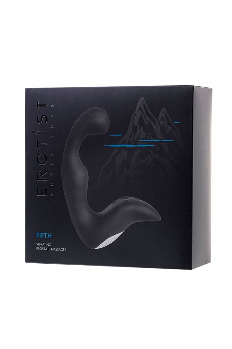 Чёрный изогнутый вибростимулятор простаты Erotist - Erotist Adult Toys - в Тамбове купить с доставкой