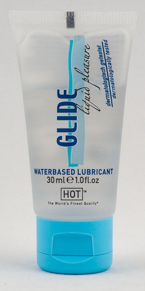 Интимная смазка на водной основе Glide - 30 мл. - HOT - купить с доставкой в Тамбове
