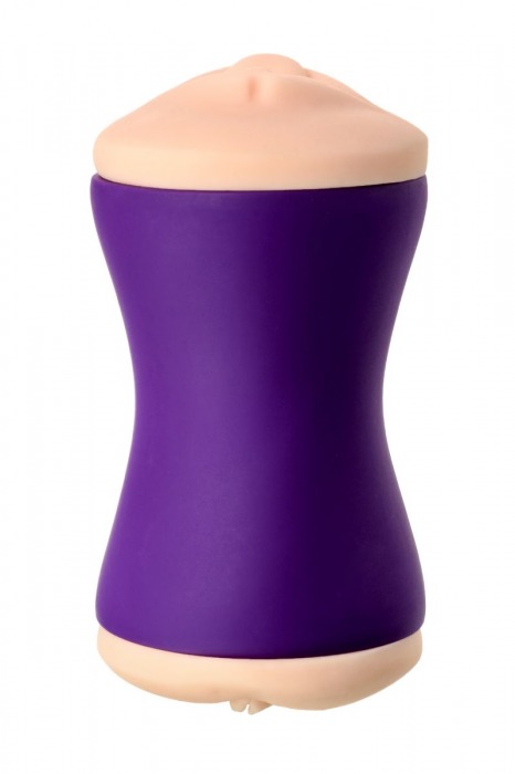 Двухсторонний мастурбатор JOS YARA в фиолетовой колбе - JOS - в Тамбове купить с доставкой