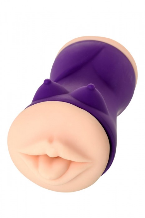 Двухсторонний мастурбатор JOS YARA в фиолетовой колбе - JOS - в Тамбове купить с доставкой