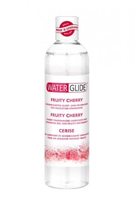 Лубрикант на водной основе с ароматом вишни FRUITY CHERRY - 300 мл. - Waterglide - купить с доставкой в Тамбове