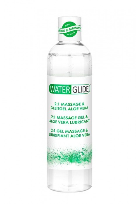 Гель-смазка 2-в-1 MASSAGE   LUBRICANT ALOE VERA - 300 мл. - Waterglide - купить с доставкой в Тамбове