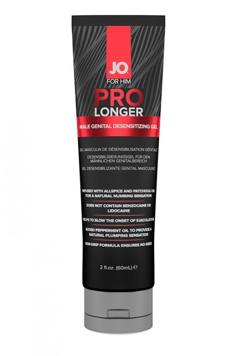 Гель-пролонгатор умеренного действия для мужчин JO Prolonger Gel – 60 мл. - System JO - купить с доставкой в Тамбове