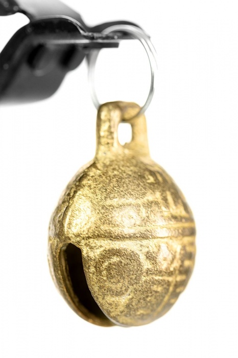 Черно-золотистые зажимы для сосков TOYFA Theatre - ToyFa - купить с доставкой в Тамбове