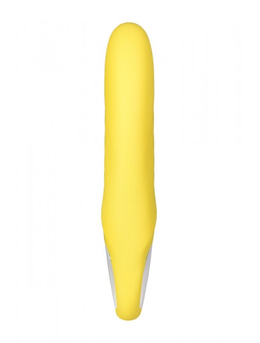 Жёлтый вибратор Yummy Sunshine - 22,5 см. - Satisfyer