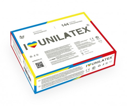 Разноцветные ароматизированные презервативы Unilatex Multifruits - 144 шт. - Unilatex - купить с доставкой в Тамбове
