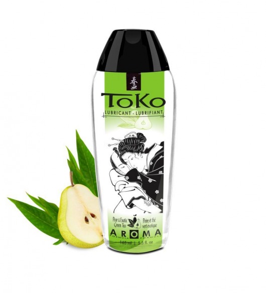 Интимный гель TOKO Pear   Exotic Green Tea с ароматом груши и зеленого чая - 165 мл. - Shunga - купить с доставкой в Тамбове