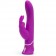 Лиловый вибратор-кролик Curve Rechargeable Rabbit Vibrator - 25,4 см. - Happy Rabbit