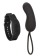 Черное виброяйцо с браслетом-пультом Wristband Remote Curve - California Exotic Novelties купить в Тамбове с доставкой в Orgasmix.ru Черное виброяйцо с браслетом-пультом Wristband Remote Curve - California Exotic Novelties