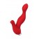 Красный силиконовый вибростимулятор простаты Proman - 12,5 см. - ToyFa - в Тамбове купить с доставкой