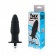 Черная ребристая вибровтулка с ограничителем - 9 см. - Sex Expert в Тамбове Черная ребристая вибровтулка с ограничителем - 9 см. - Sex Expert