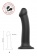 Черный фаллос на присоске Silicone Bendable Dildo L - 19 см. - Strap-on-me - купить с доставкой в Тамбове