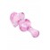 Розовая фигурная анальная втулка - 9,8 см. - Sexus в Тамбове Розовая фигурная анальная втулка - 9,8 см. - Sexus