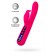 Ярко-розовый вибратор с клиторальной стимуляцией Rablock - 23,5 см. - ToyFa купить в Тамбове с доставкой в Orgasmix.ru Ярко-розовый вибратор с клиторальной стимуляцией Rablock - 23,5 см. - ToyFa
