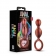 Коричневый анальный стимулятор Duo Loop Copper Anal Plug - 13,3 см. - Blush Novelties