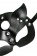Черная кожаная рельефная маска кошки - Pecado - купить с доставкой в Тамбове Черная кожаная рельефная маска кошки - Pecado - купить с доставкой в Тамбове