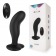Черный анальный вибратор с пультом ДУ - I-MOON