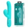 Мятный вибратор-кролик с пульсацией Perdita - 22,8 см. - Baile купить в Тамбове с доставкой в Orgasmix.ru Мятный вибратор-кролик с пульсацией Perdita - 22,8 см. - Baile
