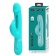 Аквамариновый вибратор-кролик с функцией фингеринга Kampas - 23,2 см. - Baile купить в Тамбове с доставкой в Orgasmix.ru Аквамариновый вибратор-кролик с функцией фингеринга Kampas - 23,2 см. - Baile