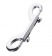Серебристый двухсторонний карабин TOYFA Metal - ToyFa - купить с доставкой в Тамбове Серебристый двухсторонний карабин TOYFA Metal - ToyFa - купить с доставкой в Тамбове